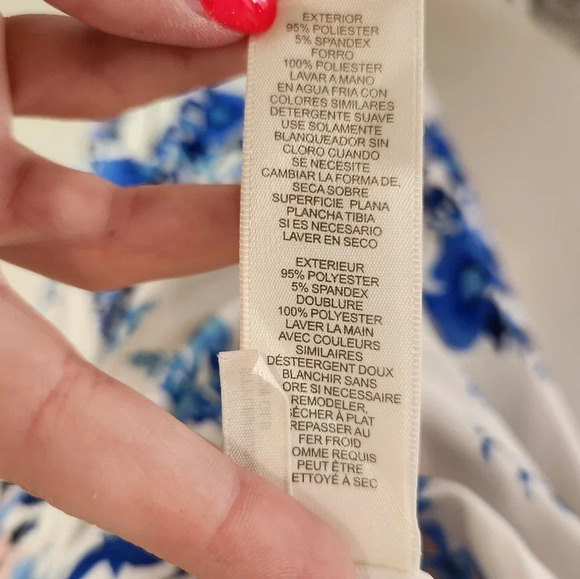 New Eliza J Women's Midi Style Printed Knit Sleeveless Vneck Floral Dress 6 - Picture 6 of 9